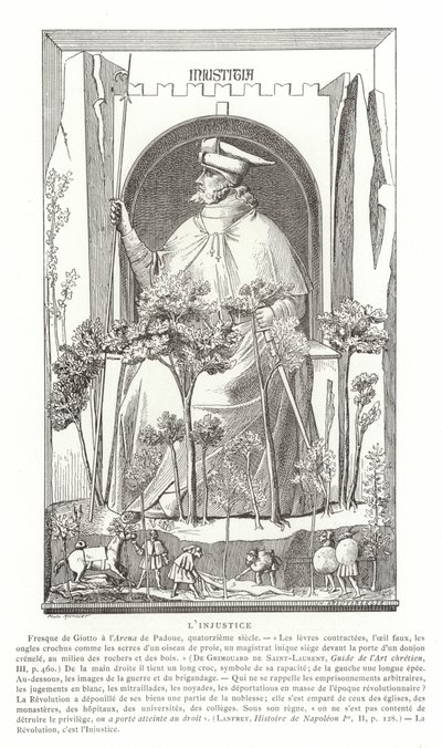 Injustice by Giotto di Bondone